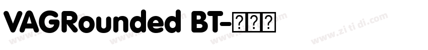VAGRounded BT字体转换
